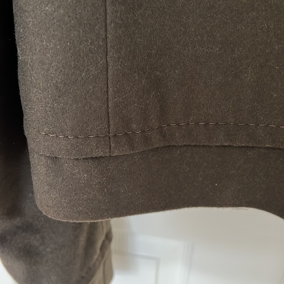 BCBG Maxazria Green Wool Pea coat - Picture 10 of 11